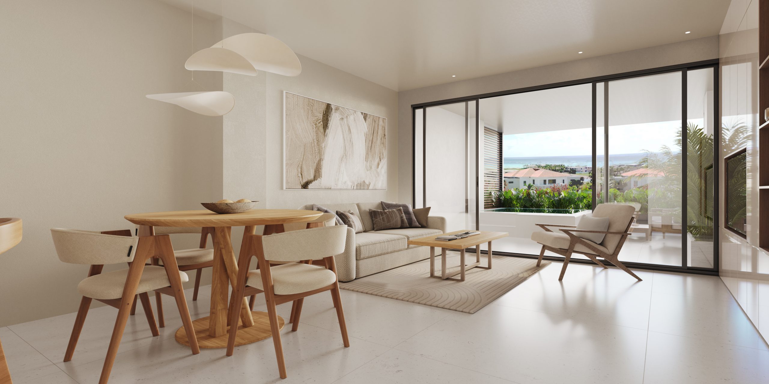 Apartamentode 2 habitaciones en Cap Cana con vista al Mar
